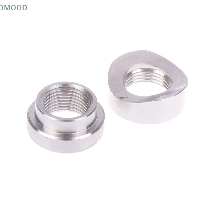 Oxygen Sensor Stainless Steels Bung Plug Nut Stepped Mounting Cap Kit Plug Nut Plug Wideband Nut Fitting Weld Bungs M18X1.5