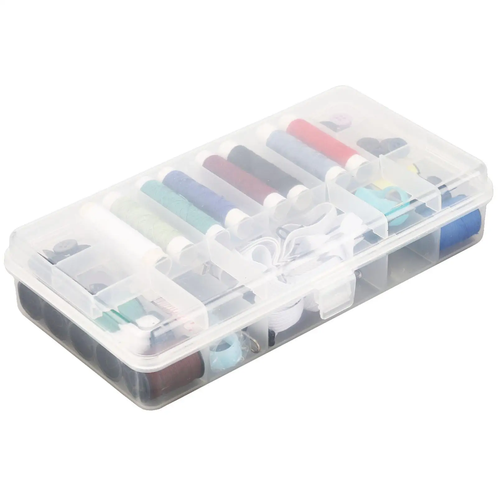 

Portable Mini Sewing Kit - 20 Needles & 8 Threads, Dual-Layer DIY for hand Embroidery Travel Accessories