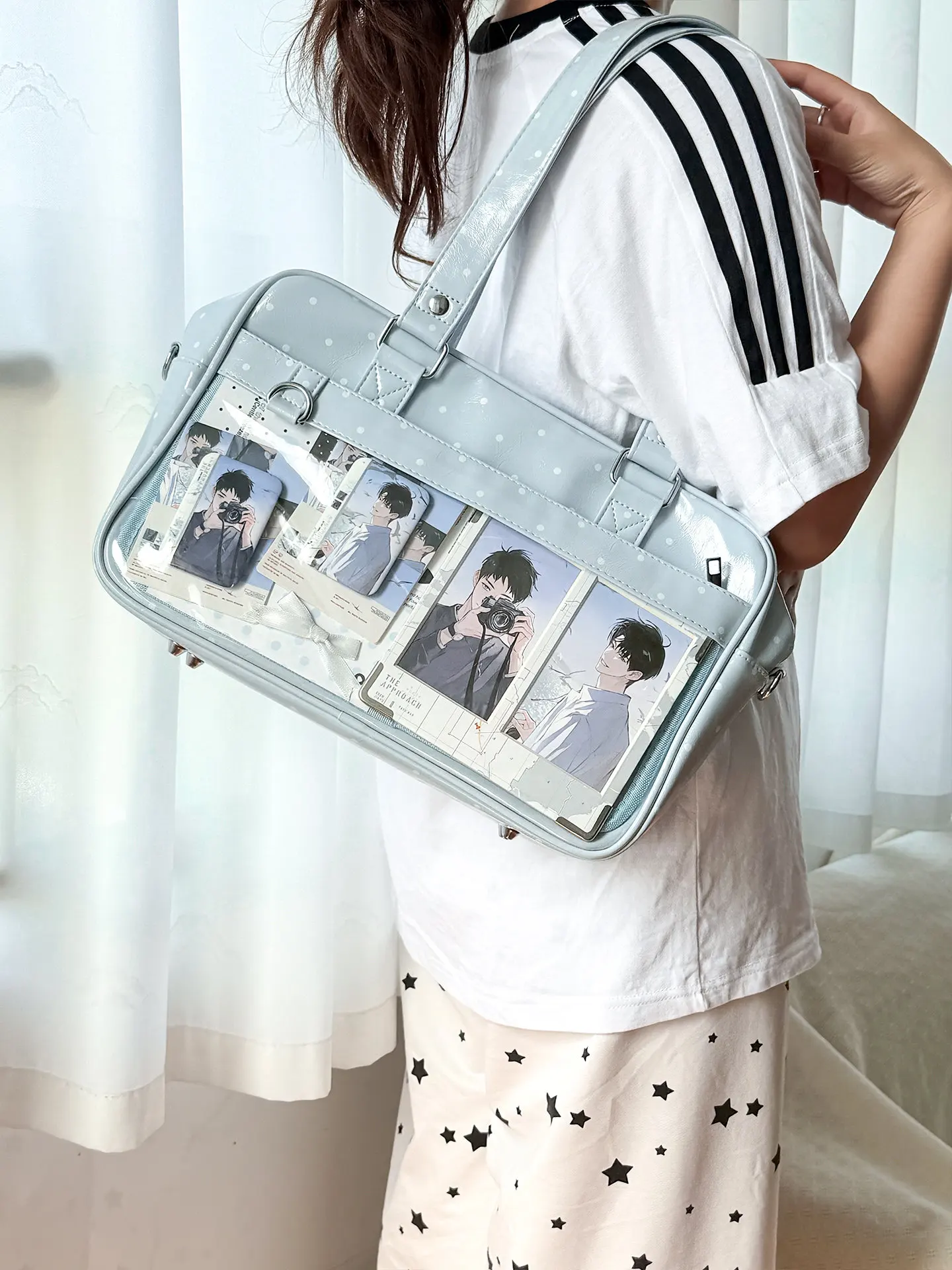 Original Element Large Food Volume Commuting Lta Bag Girl Polka Dot Daily Versatile College Style Jk Uniform Messenger Bag Woman