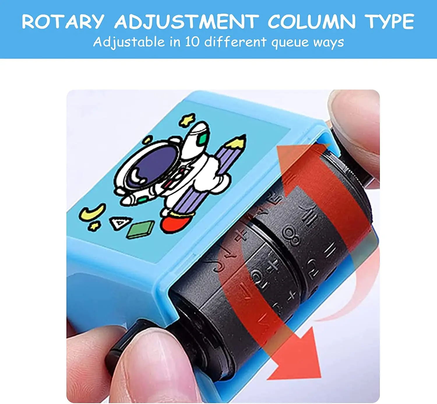 Roller Digital Teaching Stamp Reusable Addition and Subtraction Roller Stamp Within 100 Teaching Math Practice Questions