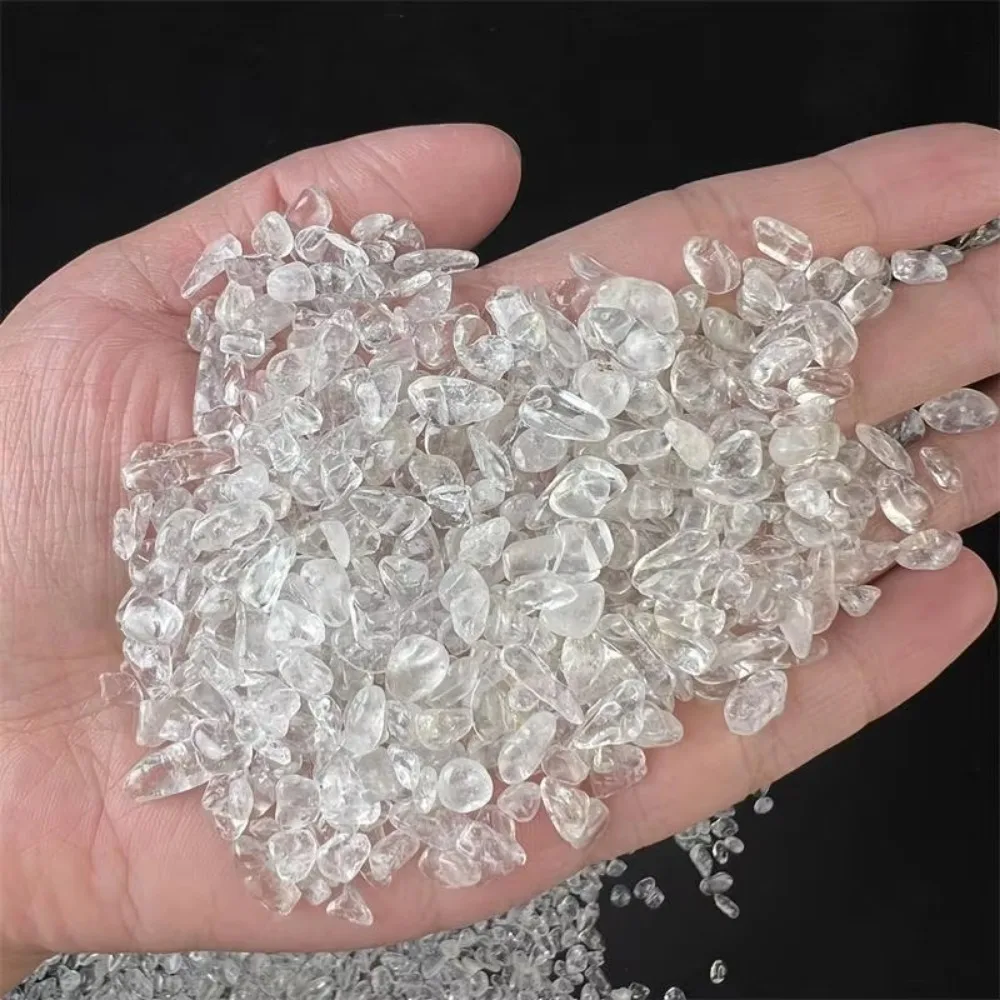 Natural Crystal Gravel Clear Quartz Chip Quartz Ore Minerals Reiki Healing Tumbled Agates Specimen Aquarium Fish Tank Decoration