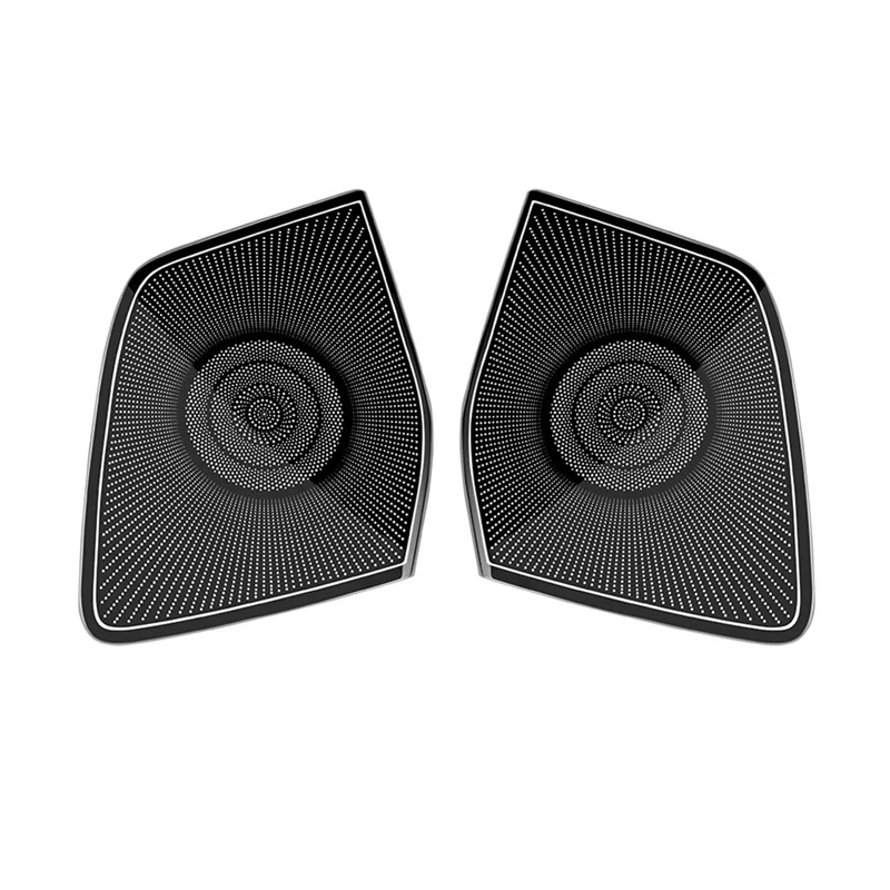 

Автомобильная крышка громкоговорителя для передней двери из нержавеющей стали, аксессуары для интерьера для Toyota Alphard VELLFIRE 40 Series 2023 + черный