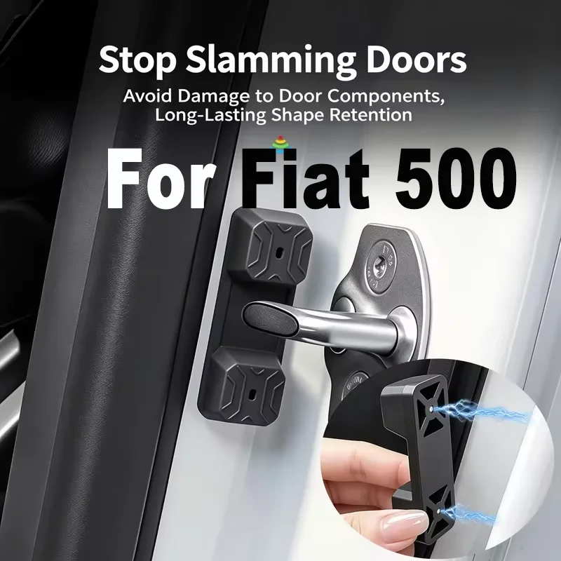 4Pcs Magnetic Silicone Car Door Latch Buffer Shock Pad For Fiat 500 Grand Punto Fiat Abarth 595 X290 Bravo Perla