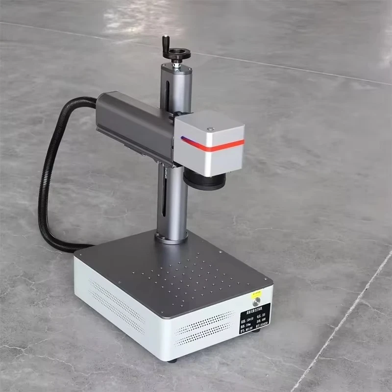 Mini Desktop CNC Fiber La/ser Marking Machine 50W/20W/30W Portable Stainless Steel PLT DWG BMP JPT Raycus