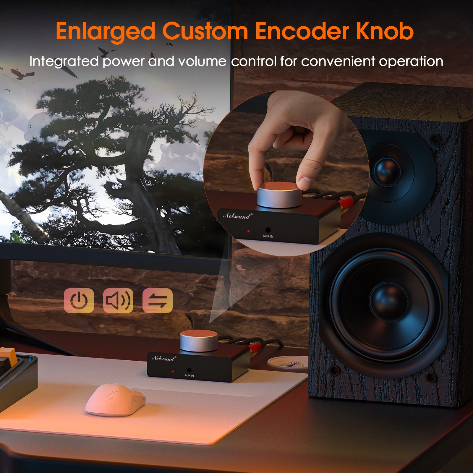 Nobsound TONE بلوتوث استقبال صغير TPA3116 مضخم رقمي مكتب منزلي قوة أمبير 50 واط + 50 واط