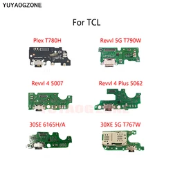 USB Charge Dock Socket Connector Flex Cable For TCL Plex T780H Revvl 5G T790W 4 Plus 5062 5007Z 30SE 6165H 30XE Charging Board