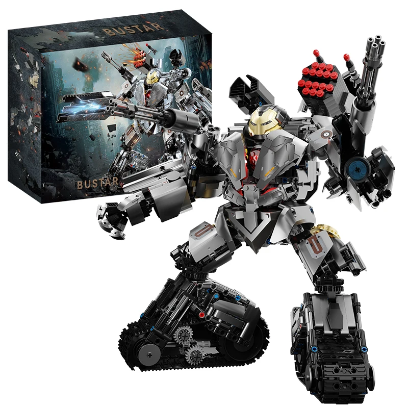 Nuevo Super Iron Heroes War Buster máquina juguetes de construcción bloques modelo pista Robot armadura ladrillos conjuntos regalos de cumpleaños niño niños adultos