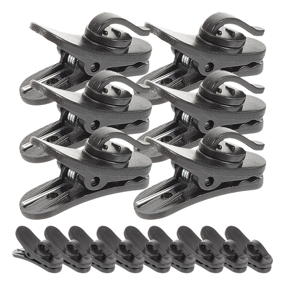 

15 Pcs Microphone Clip Headphone Cable Clips Holder Earphone for Wire Flat Mouth