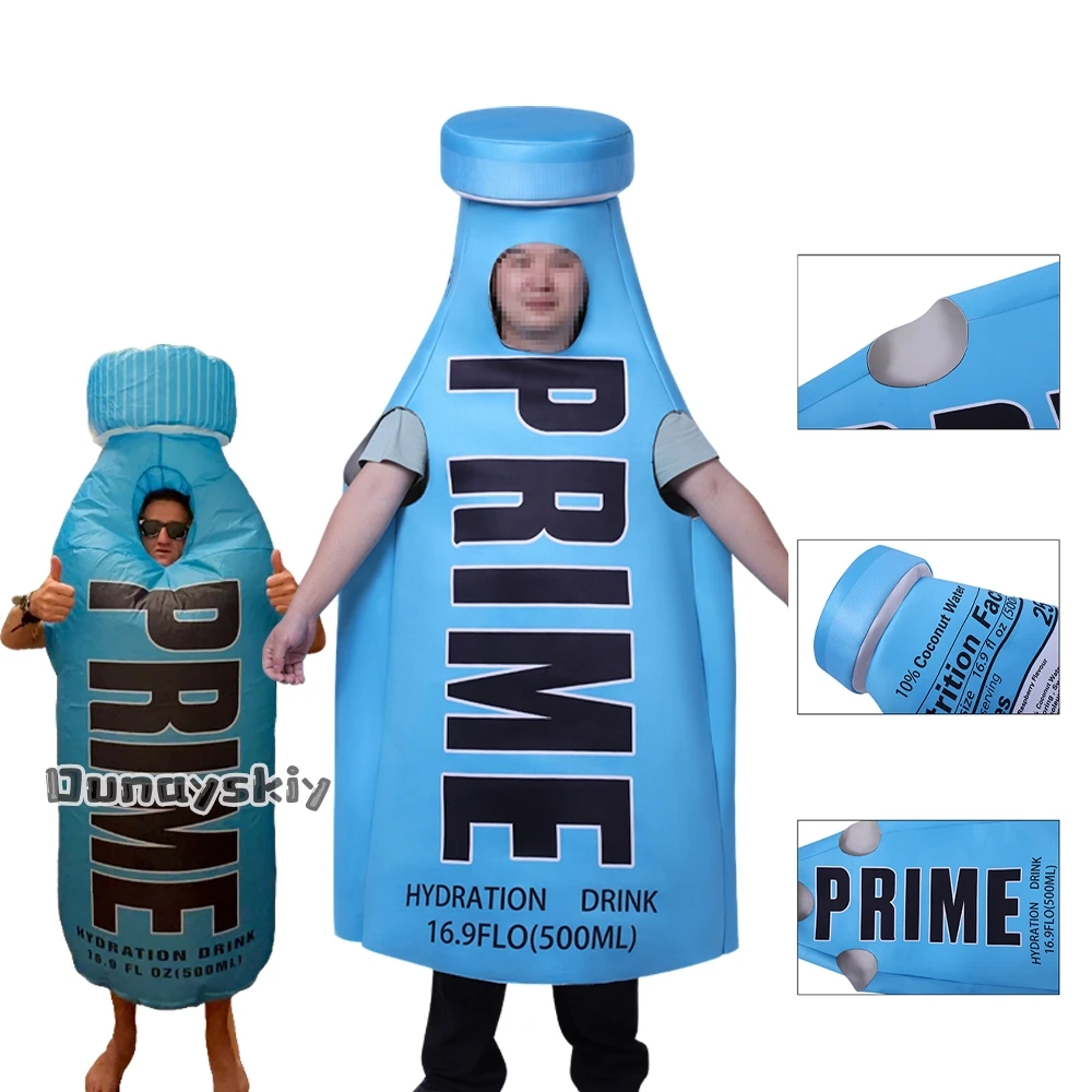 

Halloween Funny Primes Cosplay Adult Drink Beer Costume Unisex Bottle Costume Jumpsuits Halloween Role-playing Outfit Prop
