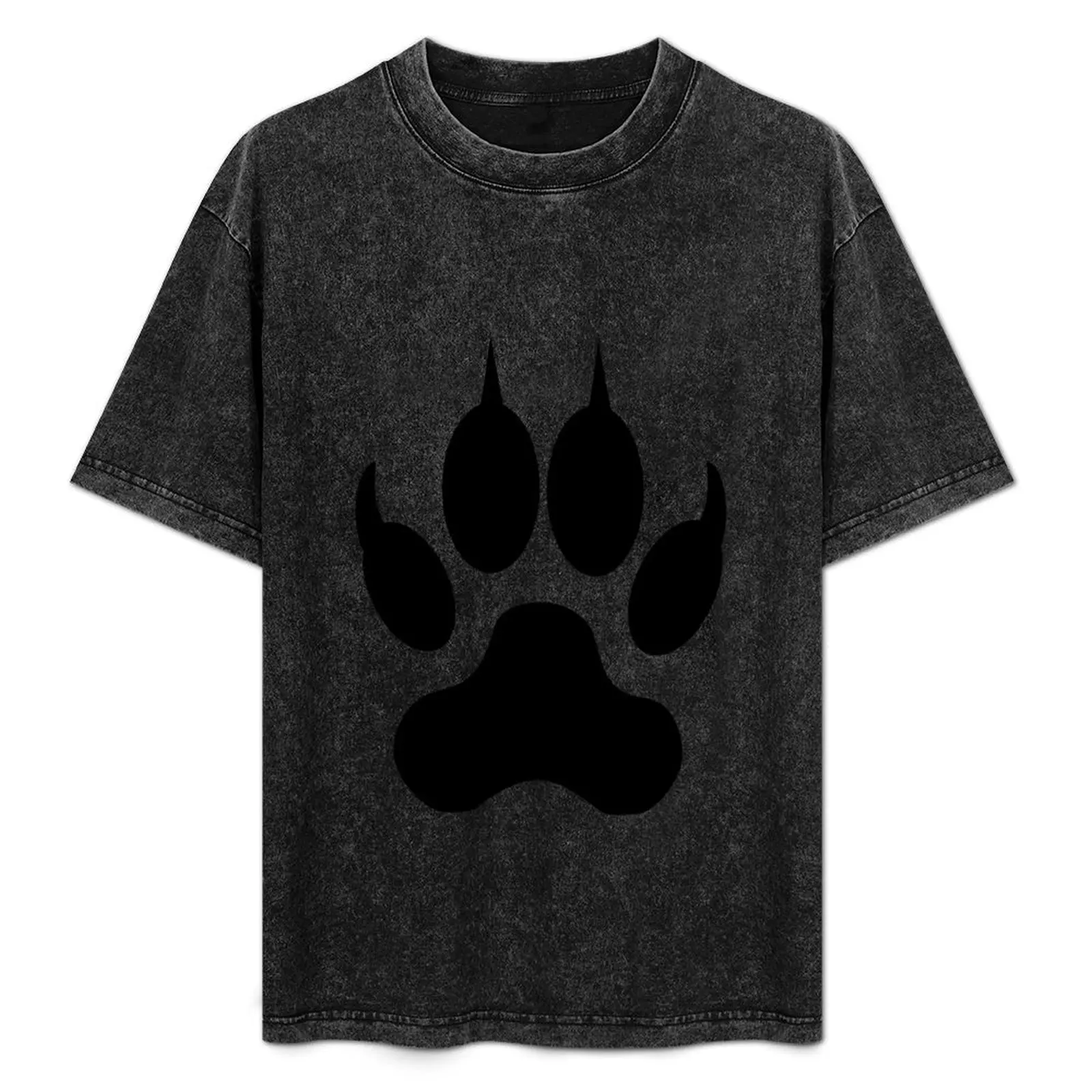 Wolf Footstep T-Shirt Mechanic Work Tee Shirt