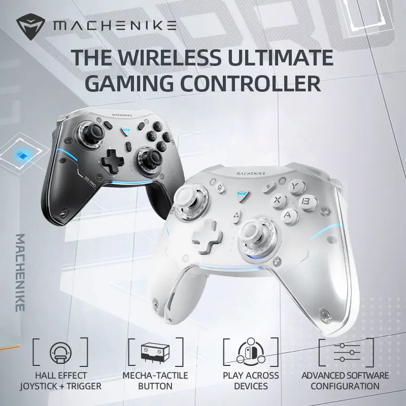 Machenike-Controlador Gamepad Sem Fio, Hall Gatilho, Joystick, Botões Mecha-Táteis para Switch, PC, Android, IOS, G5 Pro, Elite