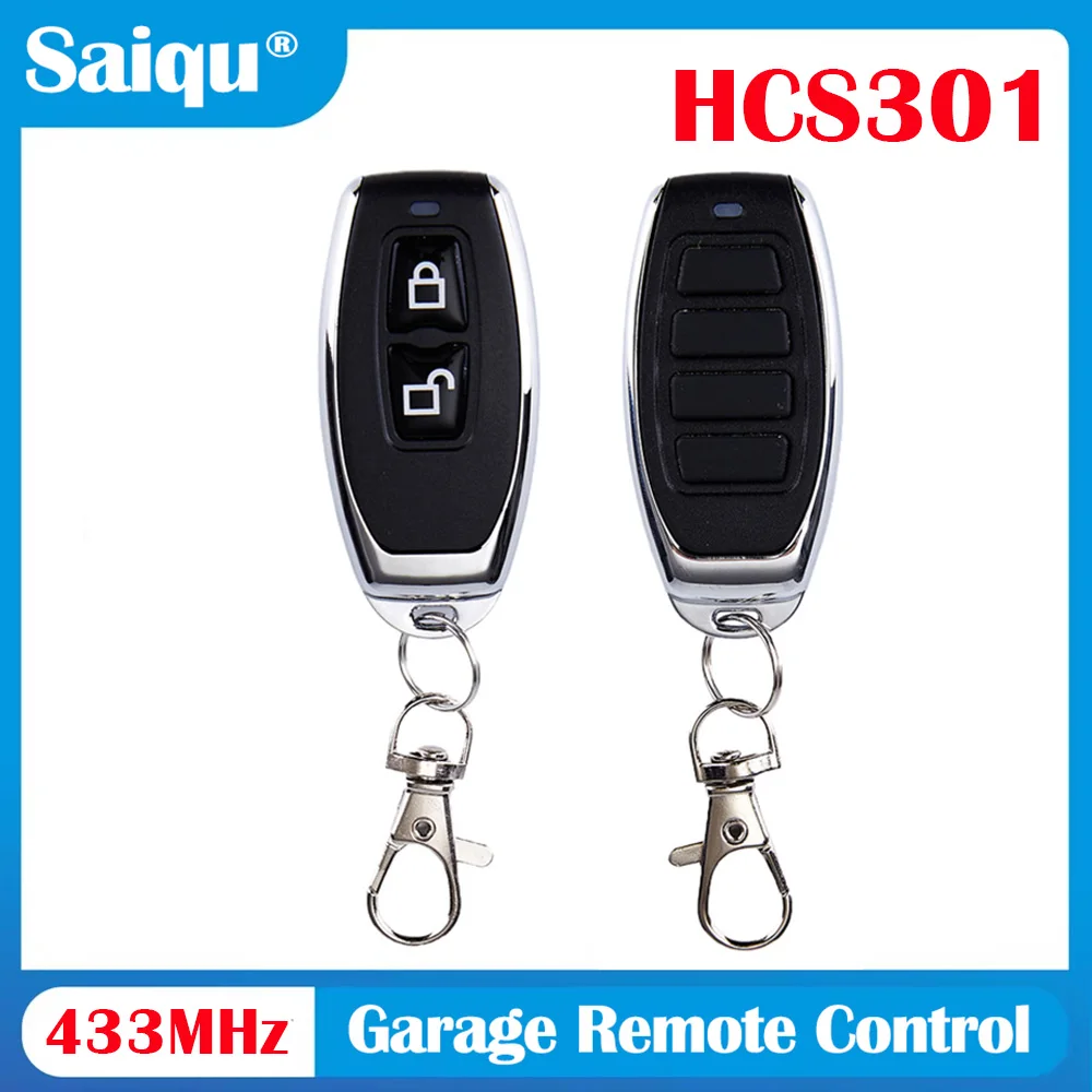 

Дубликатор с дистанционным управлением для ворот, 433 МГц, 2/4 кнопки, HCS301, передатчик подвижного кода для устройств открывания гаражных ворот