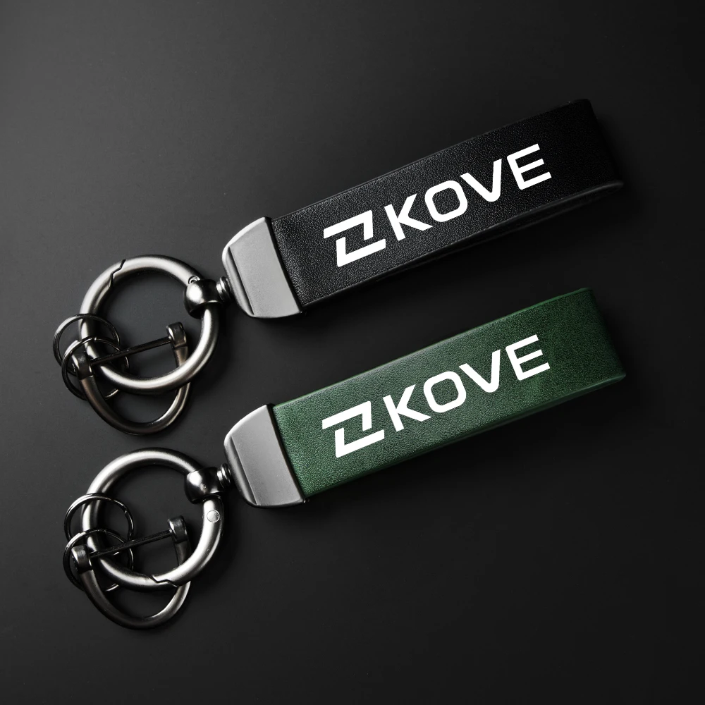 Motorcycle High-Grade leather rope Keychain Keyring key ring For KOVE 800X Pro/Rally 525X 500X 400X 800 525 500 400 X