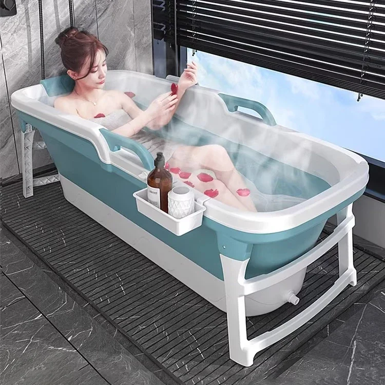 Household bath bucket Adult folding bathtub Adult bucket Thickened bucket Artifact Full body sweat steaming bath basin