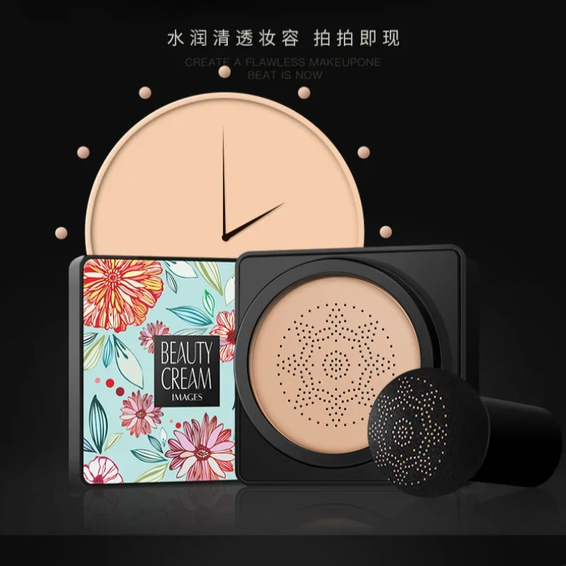 Moisturizing Mushroom Head Air Cushion BB Cream Natural Tone Lightweight Concealer Base Makeup Beauty Cream Refreshing Isolation