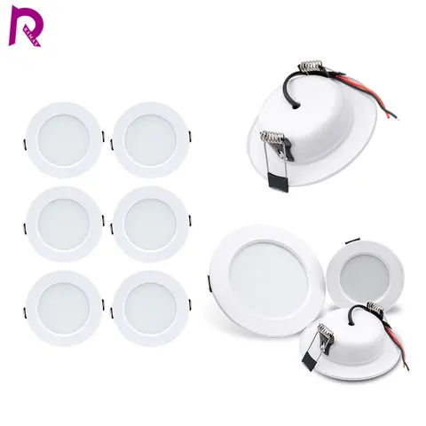 LED Downlight 5W 9W DC12V 24V Panel Down Lights Spotlight 12W 15W 18W AC220V 110V Recessed Ceiling Lamps For Home Illumination