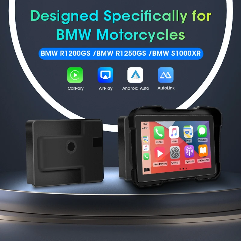 Jansite Motorcycle DVR For BMW Original Bracket Style For BMW R1200/R1250/S1000X Registrar Carplay Android auto Moto Cam Dashcam