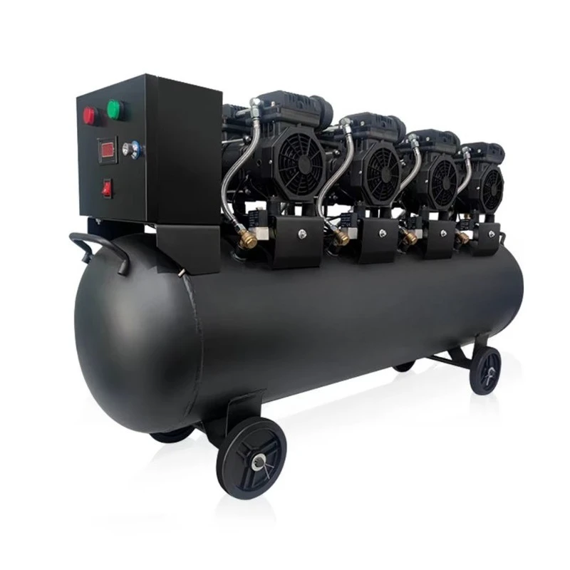 

Factory Direct Sell 750W 1200w 90L 140L 8bar Oil Free Silence Oilfree air Compressor