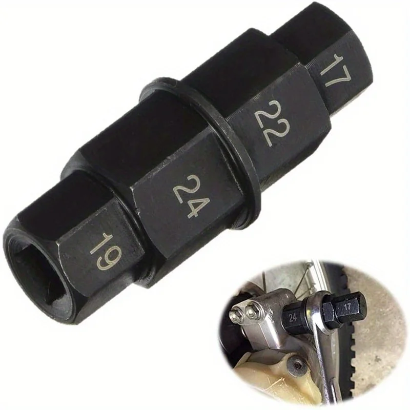 Eixo da Roda Traseira Dianteira da Motocicleta Hex 17 19 22 24 mm Eixo Hex Eixo Driver Ferramenta de Remoção Ferramenta do Eixo da Motocicleta 1pc 17 19 22 24 mm