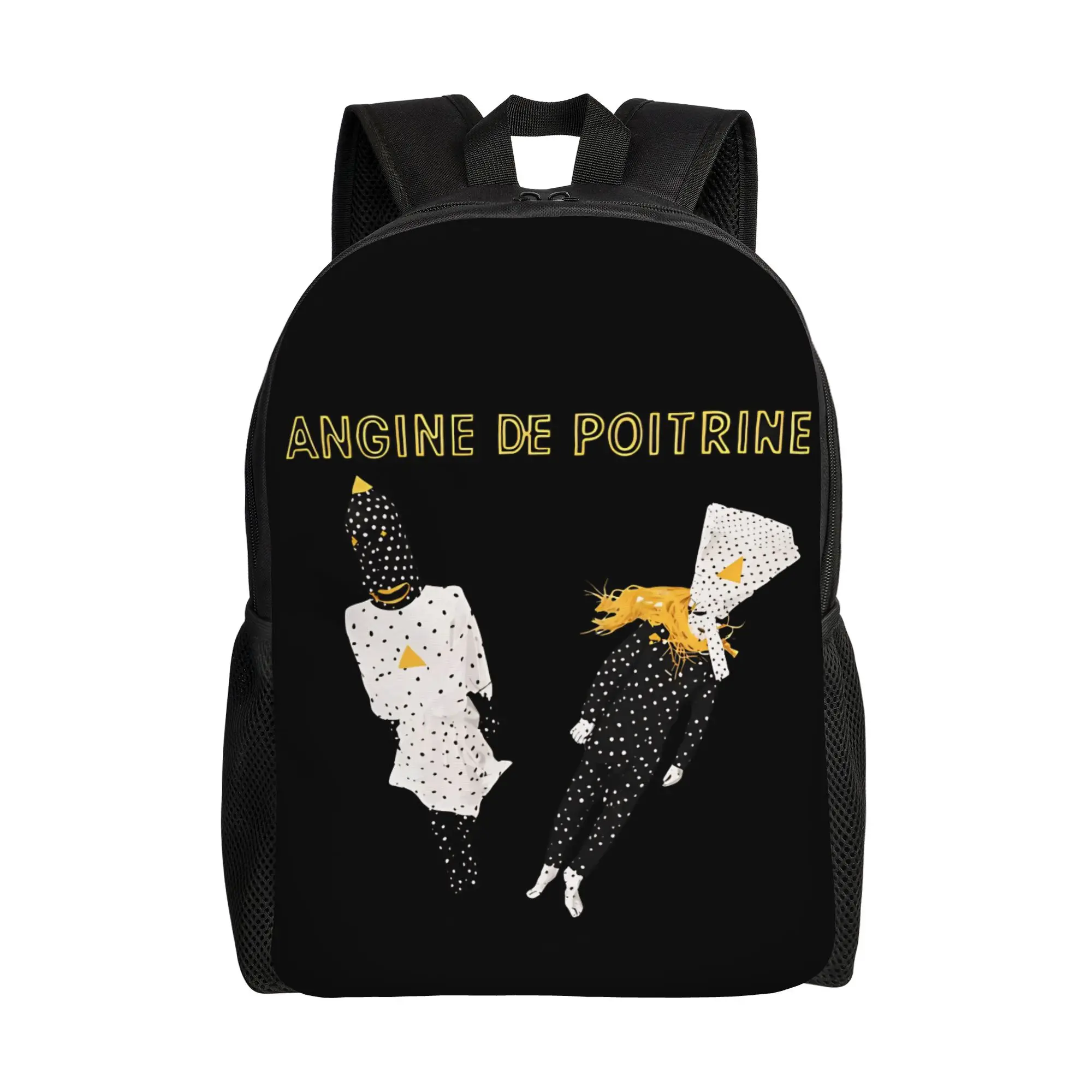 

Металлический музыкальный рюкзак Angine De Poitrine для мужчин и женщин, модный городской рюкзак для старшей школы и бизнеса, сумка через плечо для колледжа, для активного отдыха