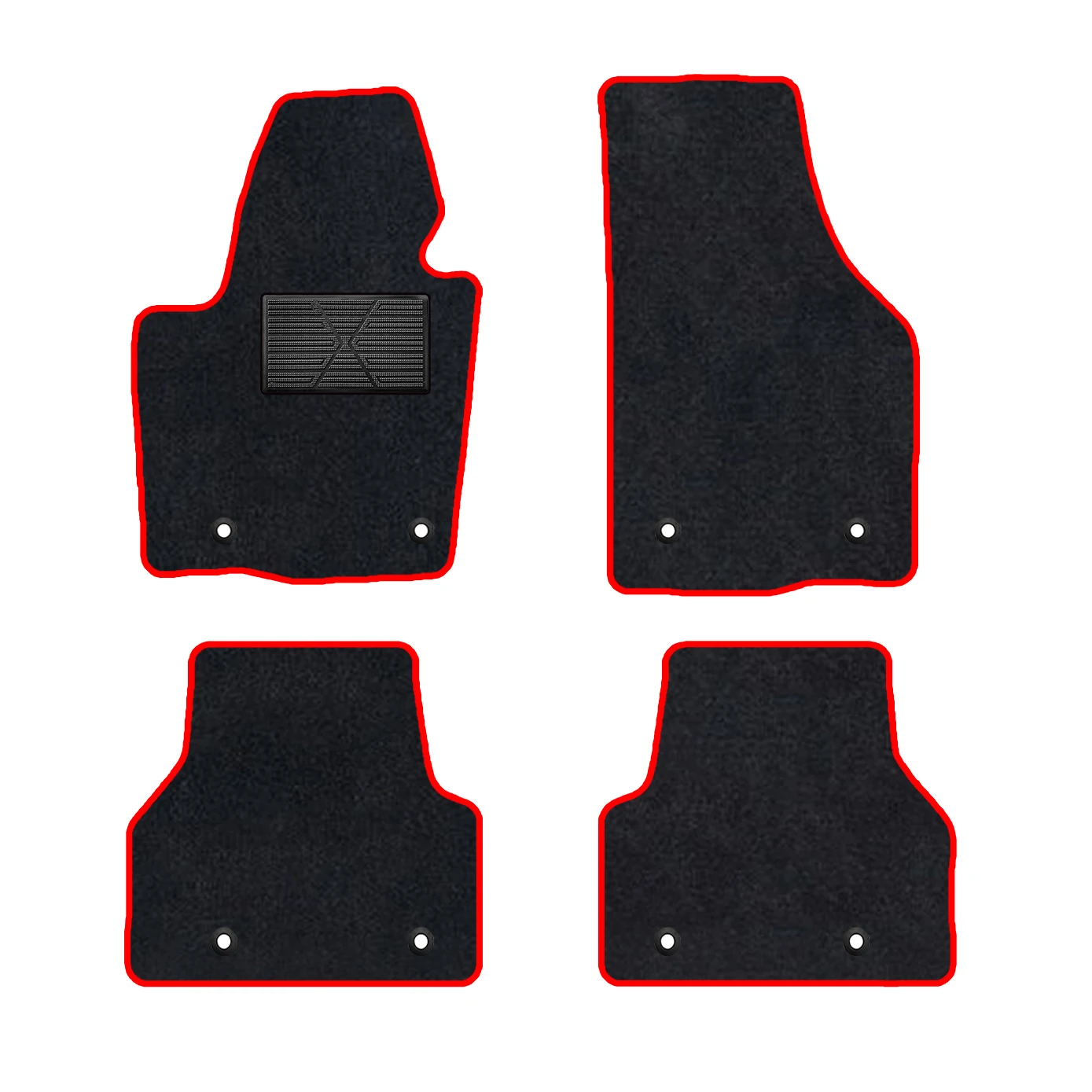 

Car Mats With Buttons For Volkswagen Tiguan 2009–2016 5N Car-Specific Mats Floor Mats