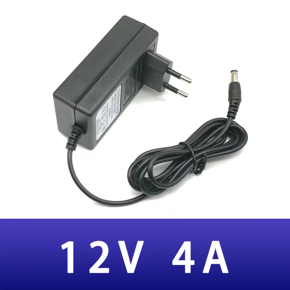 

AC DC 12V 4A Power Adapter 4000MA 48W EU US AU UK 5.5*2.1MM PLUG 100V-240V 220V AC TO 12V DC Power Supply for CCTV WiFi LED