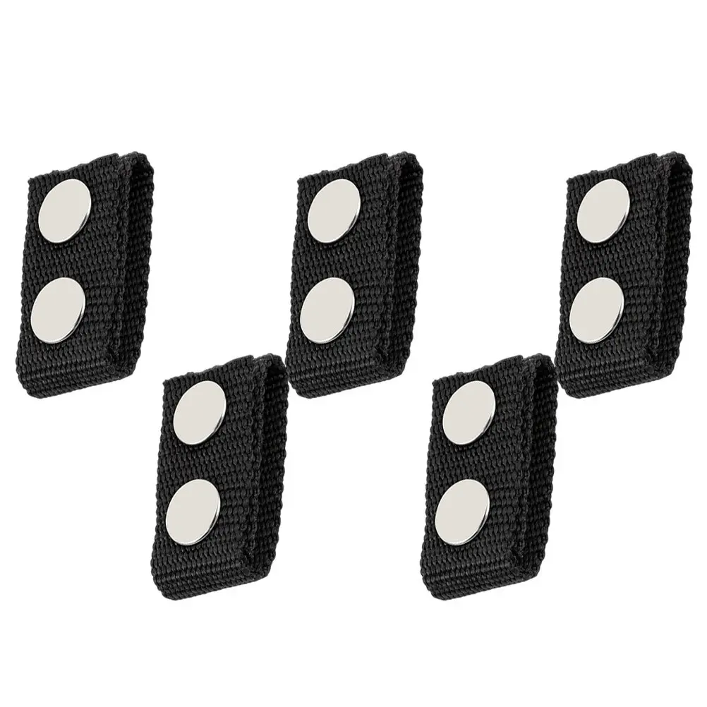 5Pcs Waist Belt Buckle Fixed Buckles Outdoor Heavy-Duty Nylon Quick-Release Buckles Strap Replacement Black Buckle