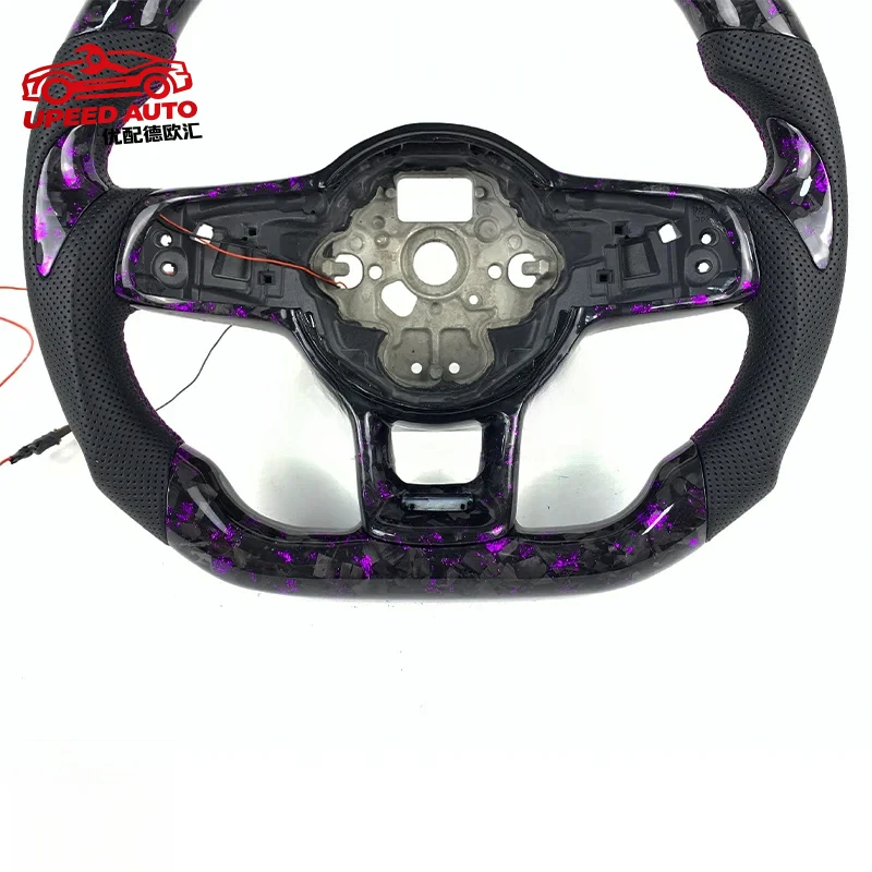 Suitable for Car accessories Volkswagen Custom Display ged Carbon Fiber Steering Wheel MK7 MK8 8 golf 7 GTI Series