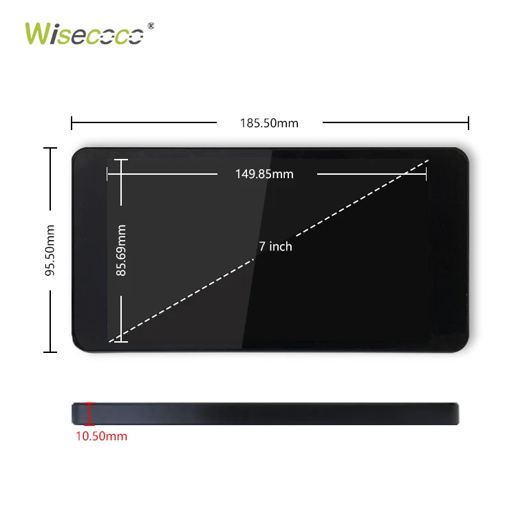7 "1080P Di Động Màn Hình 1920*1080 FHD RGB IPS Màn Loa Lắp Sẵn Incell Điện Dung cảm Ứng Ốp Lưng USB-C Điện Thoại Android