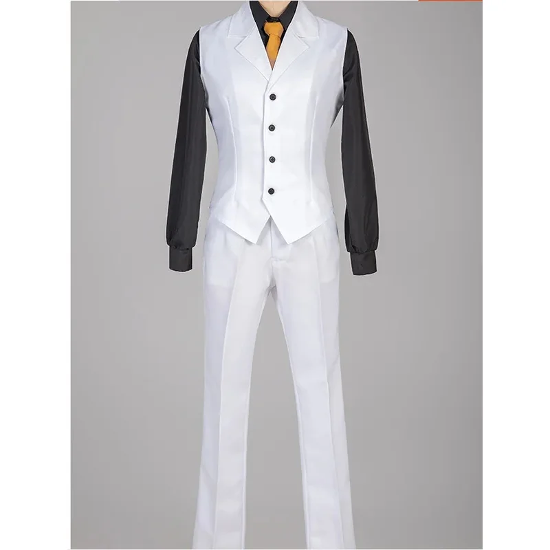 Cydazai osamu cosplay traje adulto branco trench calças terno halloween carnaval uniformes traje de halloween
