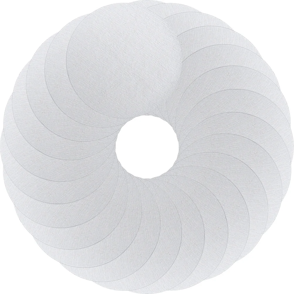 

100 Pcs Round Powder Bowl Filter Paper Coffee Filters Disposable Espresso Papers White Pad Pads Machine