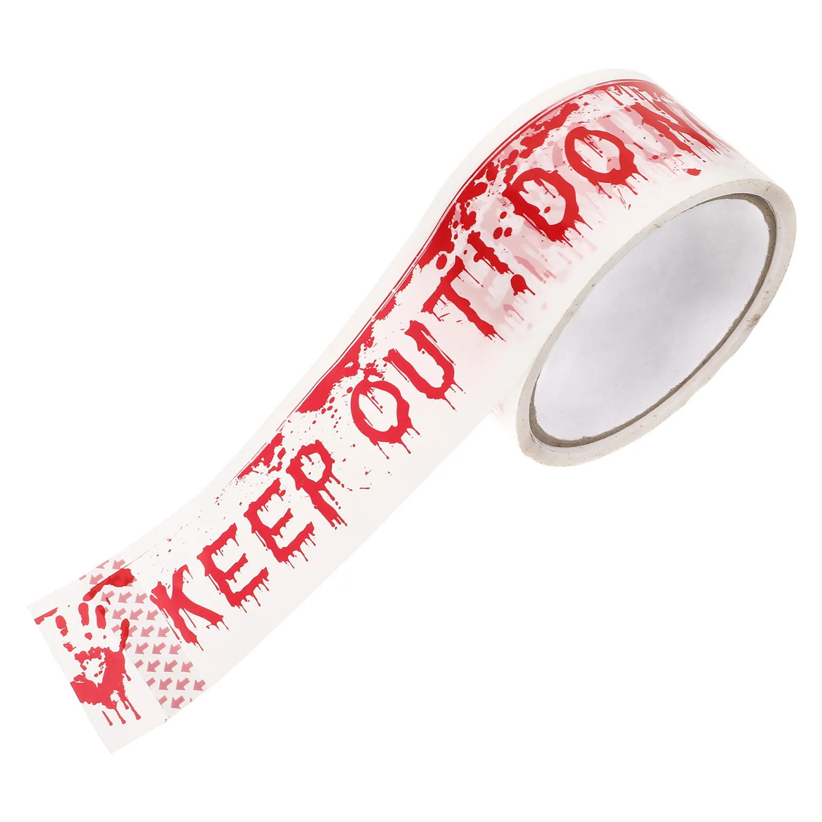 

Safety Warning Construction Decorations Shine Pvc Halloween Scary Caution Miss