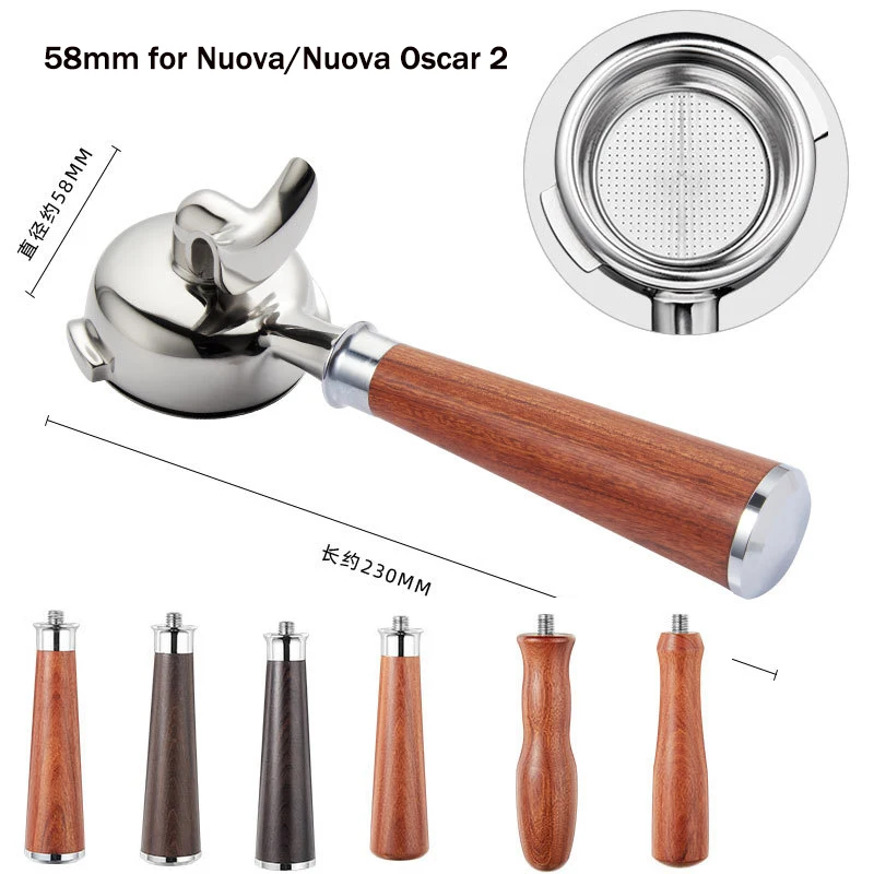 

58MM Portafilter for Nuova/Black Eagle/White Eagle/Nuova Oscar 2 Stainless Steel Single Spout/double Spout Coffee Handle Filter