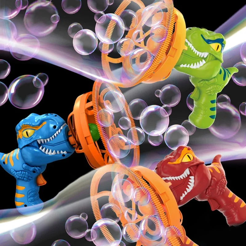 新しいおしゃれなダブルバブル吹きおもちゃ、屋外バブルガン、バブルマシン、ギフトに最適、ホリデーギフトにも最適なおもちゃ