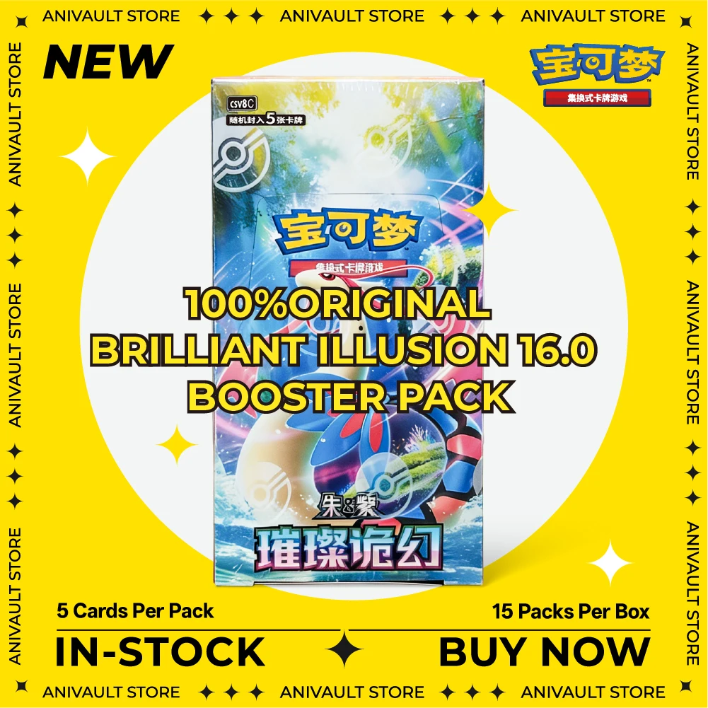 

Коллекционная карточная игра Pokemon PTCG Scarlet & Violet SV 16.0 Gem Pack Vol 2.0 Booster Pack, новая оригинальная китайская версия, подарок на день рождения для детей