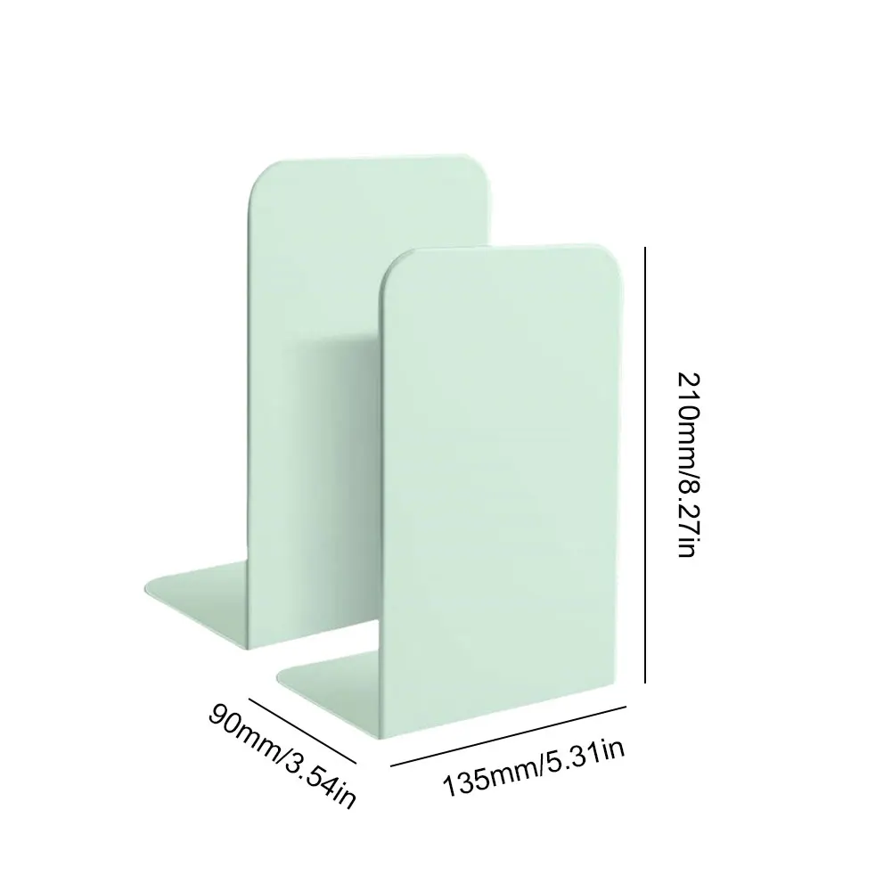 Sujetalibros en forma de L, soporte para libros de escritorio, antideslizante, Simple, bisel para biblioteca, hogar y dormitorio, 1 par
