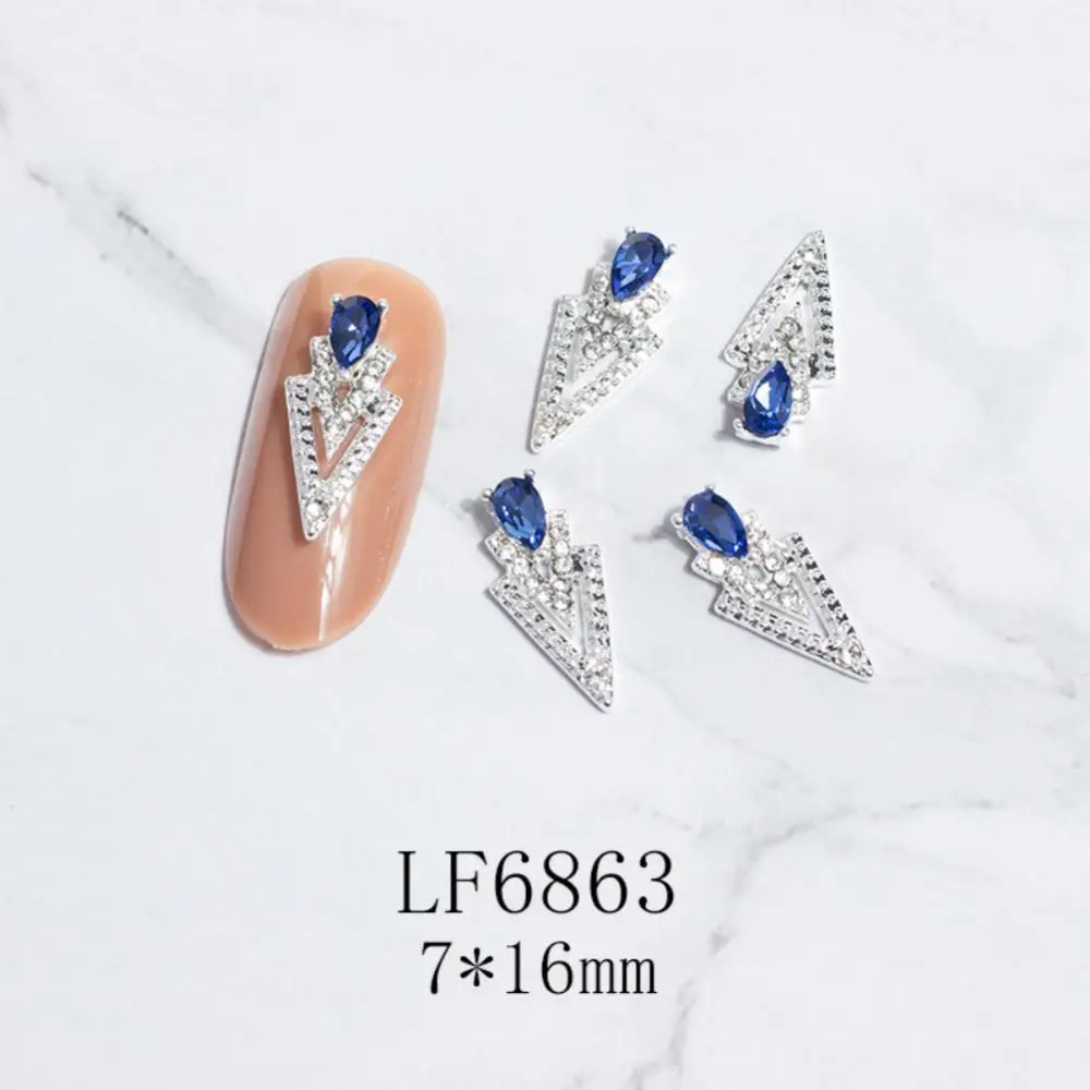 Nails Stickers Various Styles Hollow Out 3d Inlaid Zircon Electroplating Color Retention Agnail Product Fingernail Products