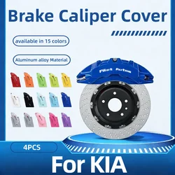 For KIA Car Brake Caliper Cover Aluminum Alloy Metal For KIA SHUMA Kee GT GT4 Stinger K5 K4 K3 K2 KX5 KX3 KX7 Forte Sprtage KX1