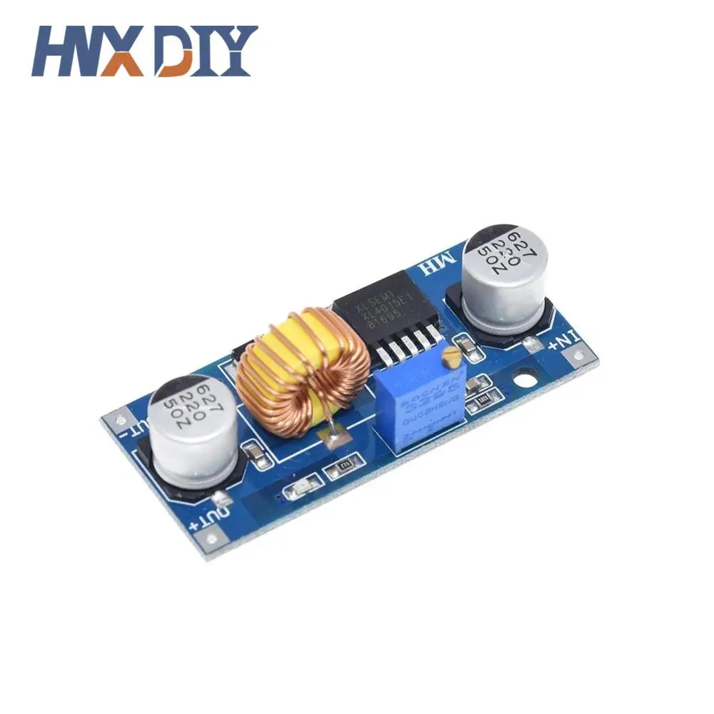 1-10PCS 5A DC-DC Step Down Adjustable Power Supply Module Lithium Charger XL4015 4~38V 96% 5A DC adjustable step-down module