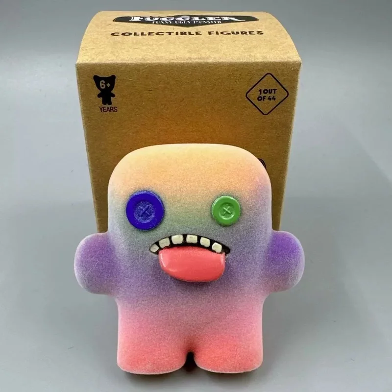Fuggler genuíno bonito dente monstro série caixa cega brinquedos portáteis chaveiro pingente feio bonito na moda mini boneca saco ornamento presentes