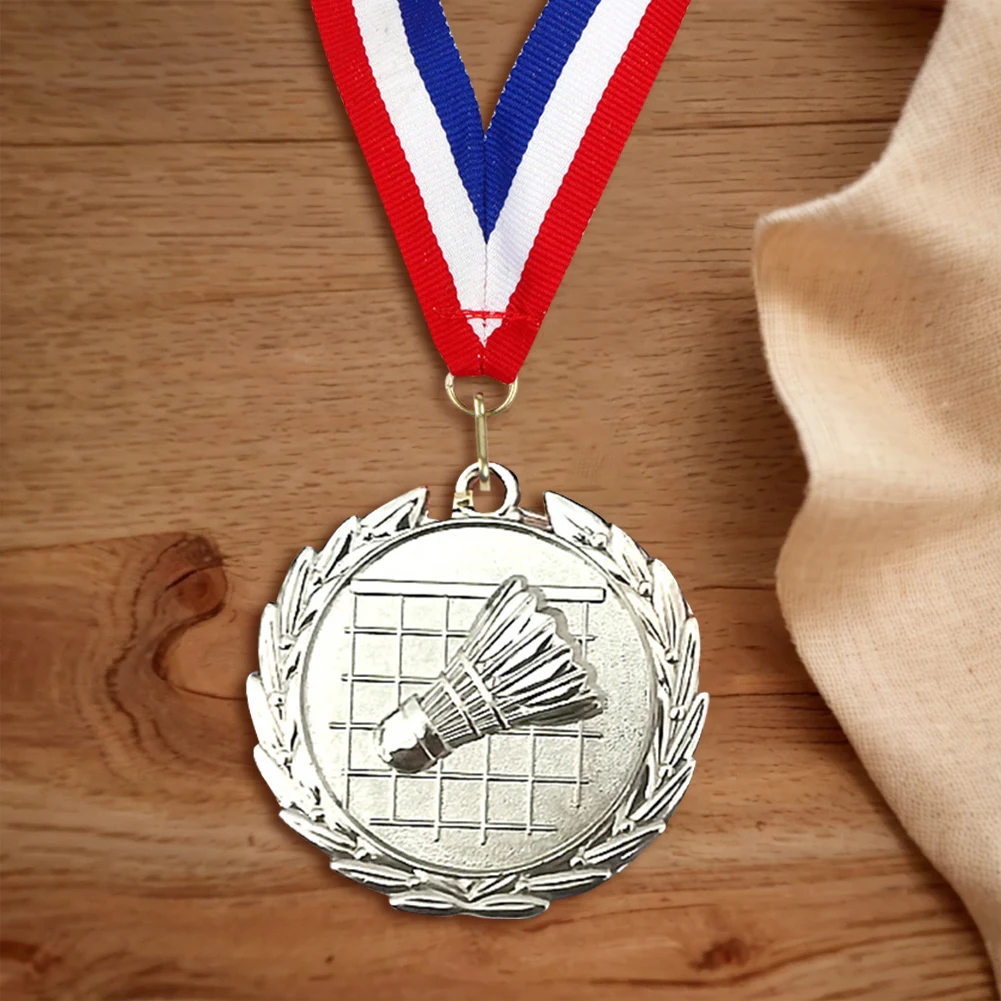 

Медаль для бадминтона 5 см, золотая/серебристая/бронзовая медаль, спортивные медали из цинкового сплава, металлические медали для победителей для игр, спортивных соревнований