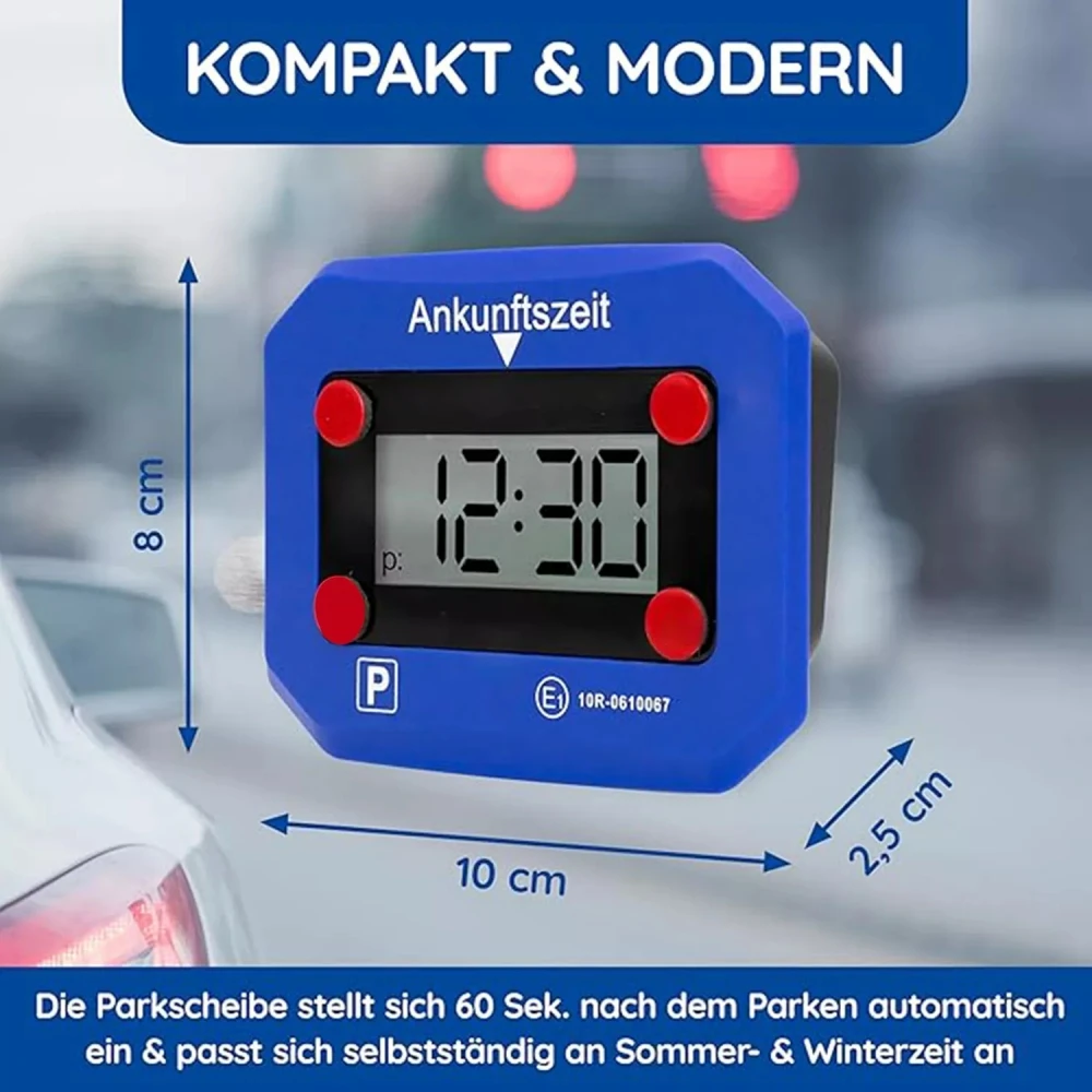 2025 Germany Electronic Digital Parking Timer Includes E1 Certification Germany Digital Parking Timer Car Interior Accessories