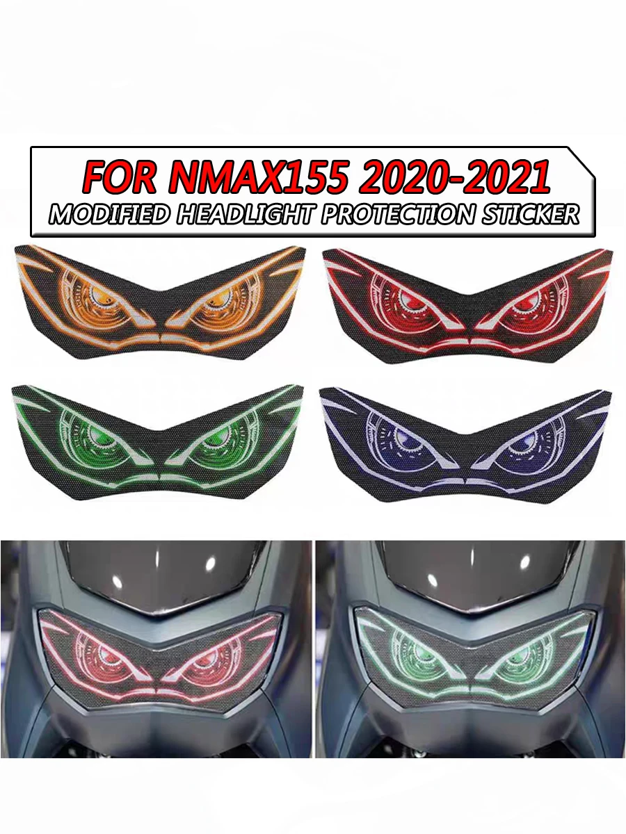 

For YAMAHA NMAX 155 2020-2021 Motorcycle Headlight Scratch Resistant And Waterproof Decorative Stickers,Motorcycle Accessories