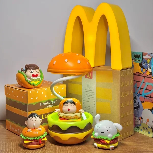 Japanese Crayon Shin chan M Burger Cute Cartoon Creative Decorative Ornament Handmade Birthday Gift