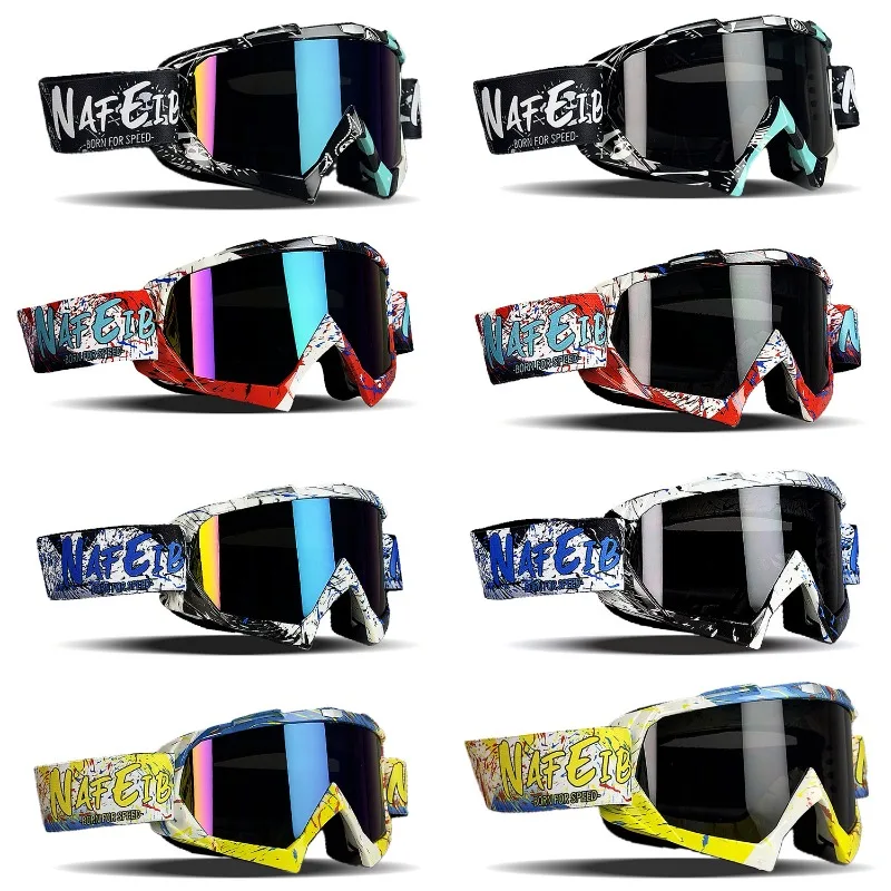 

New Motorcycle Goggles, Windproof Dustproof Anti-Fog, Anti-Impact UV400 for Off-Road Riding Skiing, ANSI Z87.1 Safety Glasses