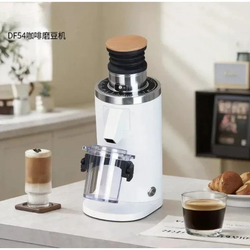 DF54 Electric Coffee Bean Grinder Flat Burr Single Dose 64N For Hand Brew Espresso Home Barista Coffee Making