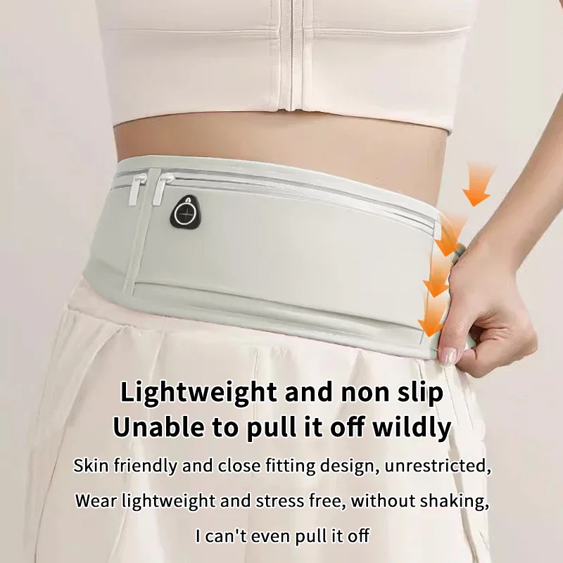 Outdoor Waterproof Invisible Running Waist Bag Sports Fanny Pack Men Women Hidden Black Gym Bags Phone Accessories Backpack