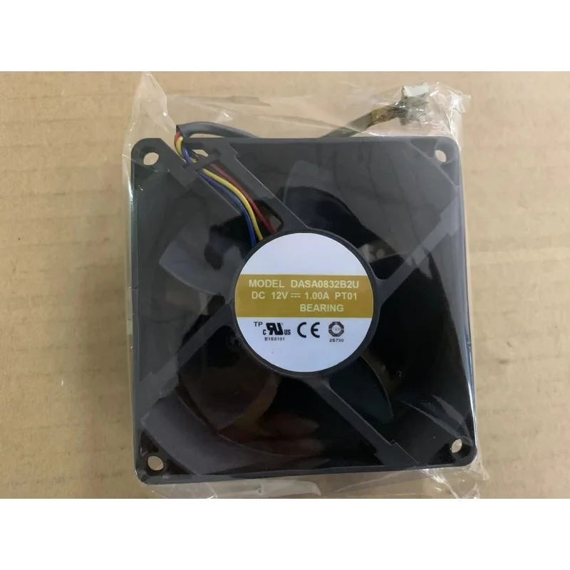 L+ 1pcs for AVC MODEL DASA0832B2U 8032 8CM 12V 1.0A 4wire Double Ball Cooling Fan