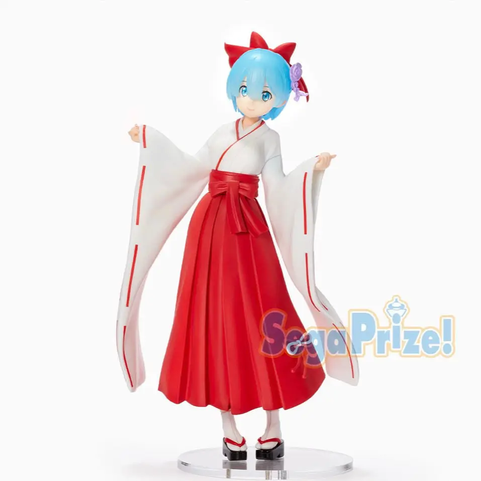 Oryginalne Anime Re:Zero Starting Life in Another World Rem&Ram Wiedźma STYLE Figurka Akcji Ozdoby na Biurko Model Kolekcjonerski