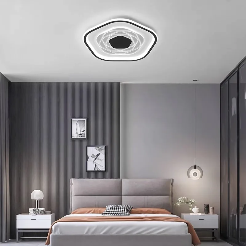 Modern Pentagonal LED Ceiling Chandelier Ceiling Light LED Lamp Indoor Lighting for Living Room Bedroom Lamp New Lustre Lighting